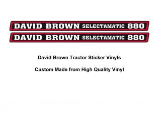 david brown 880 tractor selectamatic decal  39