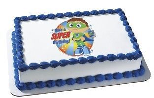 super why super readers edible image cake decoration time left