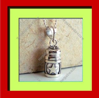 moon star 925 sterling silver pendant prayer box locket one