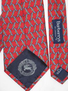 vintage burberry of london necktie silk belt logo 1990 s