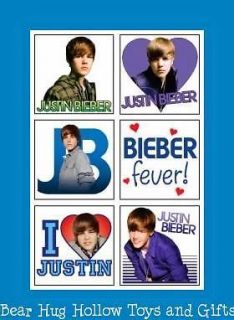 12 justin bieber temporary tattoos party favors 