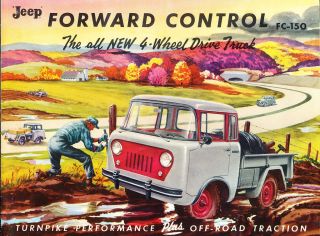 1956 Jeep FC 150 Truck Forward control Original Sales Brochure Catalog