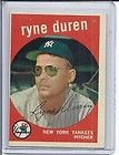 1959 topps baseball 485 ryne duren new york yankees buy