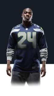    Marshawn Lynch Mens Football Home Game Jersey 468967_424_A_BODY