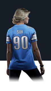    Suh Womens Football Home Limited Jersey 469867_485_B_BODY