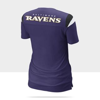 Nike Fashion V Neck NFL Ravens Womens T Shirt 469923_566_B