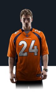    Champ Bailey Mens Football Home Game Jersey 468951_827_A_BODY