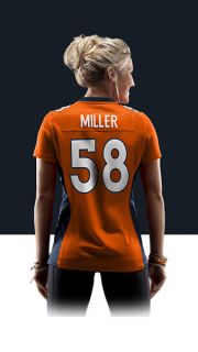    Von Miller Womens Football Home Game Jersey 469898_829_B_BODY