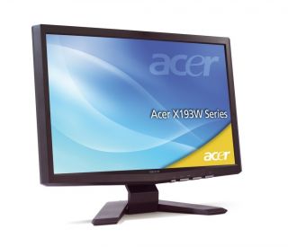 Acer x 193W 19 Widescreen LCD Monitor Black