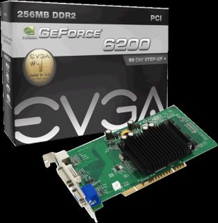 EVGA NVIDIA GeForce 6200 256 P1 N400 LR 256 MB DDR2 PCI Graphics 