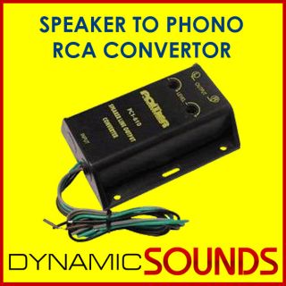 Channel Speakers to Phono RCA Convertor High Low Level Adaptor 
