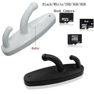 2GB 4GB 8GB HD Clothes Hook Home Motion Activated Hidden Spy Camera 