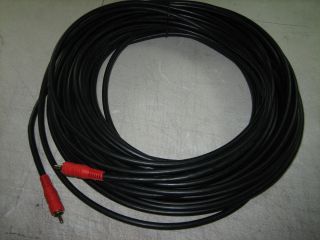 75ft foot feet long heavy duty RG59 video coax RCA male to subwoofer 