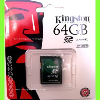 Kingston Class 10 64GB 64G SD SDHC SDHC SD10V 64GB SDX10V 64GB Memory 
