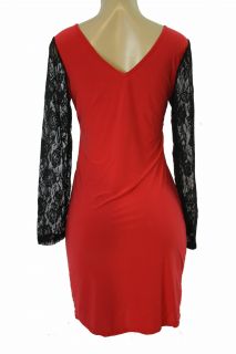 Plus Size 1x Miss Thing Red Lace Rockabilly Dress New Goth Club Party 