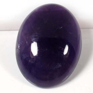 19 85cts Natural Purple Amethyst Gemstone Oval Cabochon Brazil 03700 