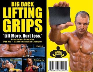 Big Back Lifting Grips Straps, Weightlifting Gloves, Fitness Glove 