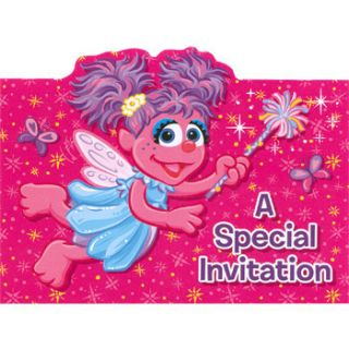 Abby Cadabby 8 Invitations Sesame Street Girls Birthday Party Supplies 