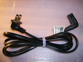   Ends Right Angle Low Profile AC Power Cord 2 Prong Double Round