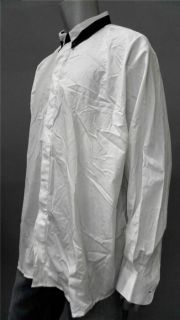 UTY Apparel Mens Casual Long Sleeve Button Down Shirt Sz 2XL White 
