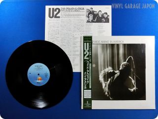   in America 1985 Japan Bono The Edge Adam Clayton OBI LP W574