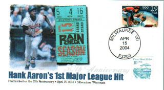 FPMG Hank Aarons 50th Anniversary 1950 2004 Set of 3 Baseball History 