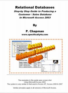 MS Access Make Customer Sales Database for 