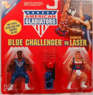   American Gladiators Nitro Turbo Gemini Laser Action Figures