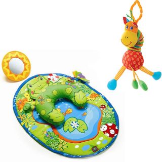 Tummy Time Frog Activity Mat and Jittering Giraffe Toy Tummy Time Frog 