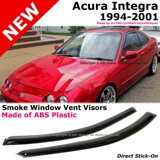 Acura Integra DC2 94 01 2 Door JDM Style Smoke Window Side Visor Rain 