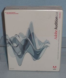 Adobe Audition 2 0 for Windows Software Educational Version SEALED Box 