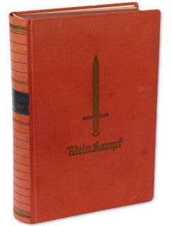   GERMAN Mein Kampf Book 1940 by Adolf Hitler Special Red Vienna Edition