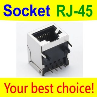 100x Ethernet LAN RJ45 RJ 45 CAT5 Jack Socket Adapter