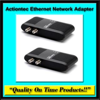 New Actiontec Ethernet to Coax MoCA Network Adapter RJ 45 F Type 