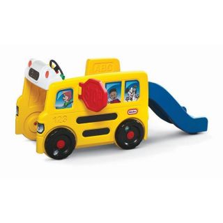 Little Tikes School Bus Activity Gym Kids Outdoor Toy Play Set Slide 
