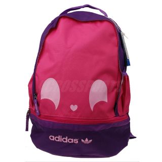 Adidas Originals Chouky Backpack Pink Purple Bookbag Bag (Pancil Case 