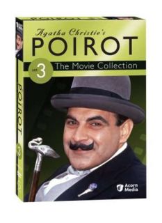 Agatha Christies Poirot The Movie Collection Set 3 3 Discs DVD New 