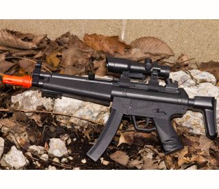 New MP5 K AIRSOFT SPRING SMG w/ TACTICAL LASER GUN Sniper Rifle PELLET 