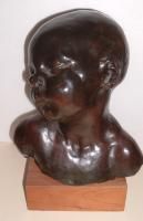 Aimé Jules Dalou Bronze Sculpture Baby Sleeping Alva Museum 1968 