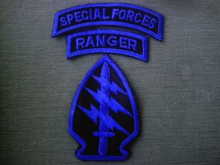 Special Forces Ranger Airborne Patch Tabs US Army Estate SOG Insignia 