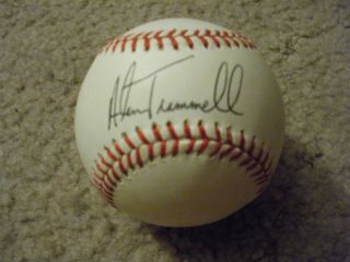 Originial Autographed Alan Trammell Baseball Superb Condition