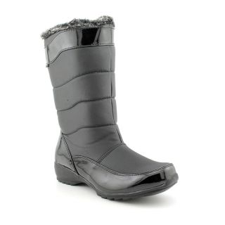 Sporto Agatha Womens Size 7 Black Faux Leather Rain Boots