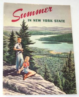 Vintage Summer in New York 1940s Color Travel Guide Thomas E Dewey 