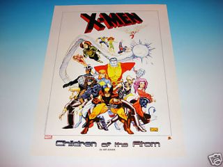 Arthur Adams X MEN Children of the Atom LITHOGRAPH Marvel Comics