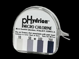Hydrion cm 240 Chlorine Dispenser 10 200 ppm Test Roll