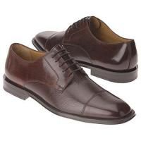 Johnston Murphy Corbett II Brown Leather Classic Captoe Retail Price $ 