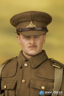   WWI British Infantry 1914 1918 Albert Brown 1 6 Action Figure