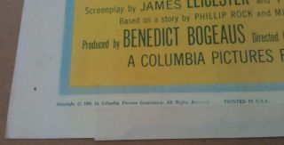 Most Dangerous Man Alive Movie Poster Half Sheet 1961 Original Folded 