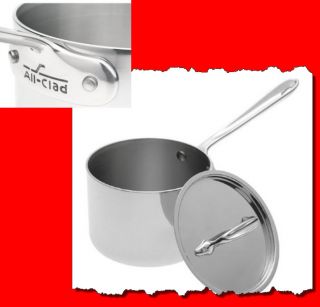 Stainless Steel Allclad Brand 2qt 4 Sauce Pan Pot 3 Ply