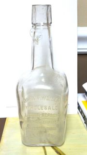 Rare Allentown Pa Liquor Bottle JOHN WEILER LIQUOR DEALER 10 HI